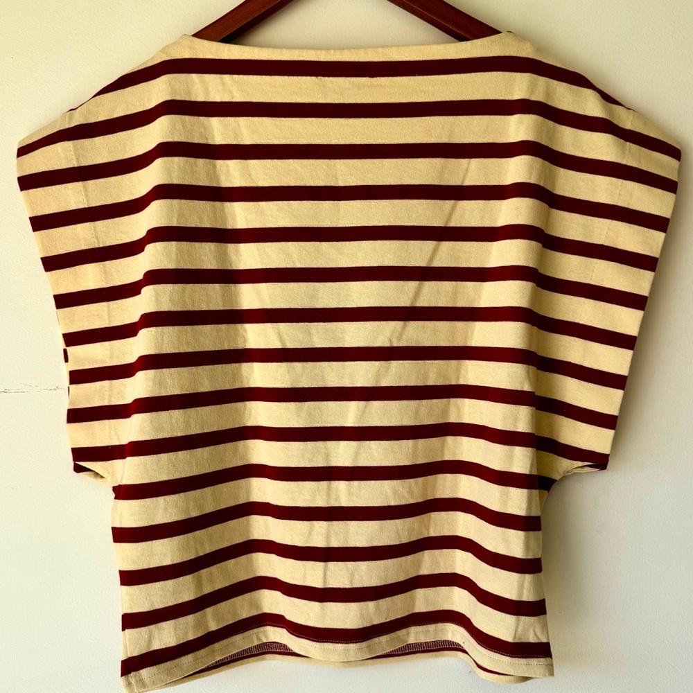J. Crew Boatneck muscle T-shirt in stripe mariner cotton Medium - Picture 7 of 8